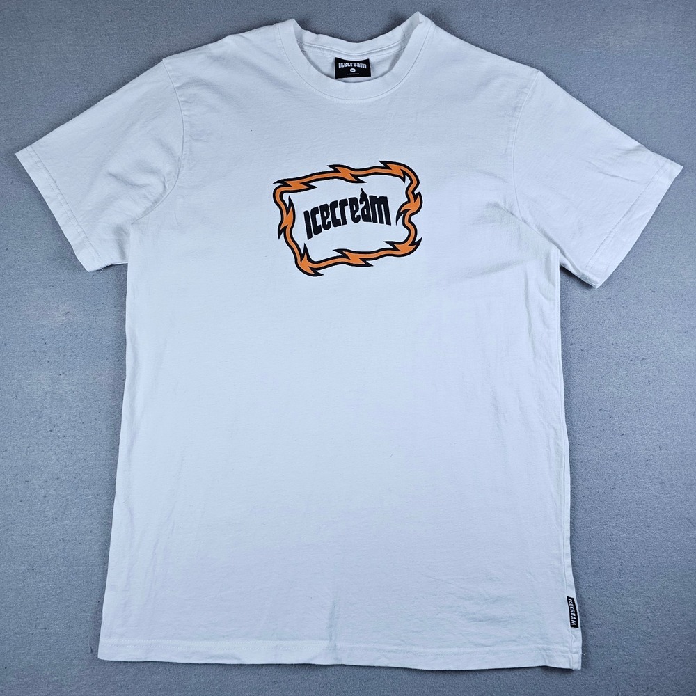 Ice Cream BBC Shirt Mens Medium White Short Sleeve Spell Out Logo Graphic Tee